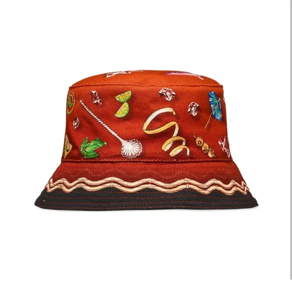 Casablanca club sunset bucket hat Casablanca tennis club sunset bucket hat main image 4